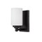 Z-Lite Soledad 1 Light Wall Sconce, Matte Black & White 485-1S-MB - alternate 4